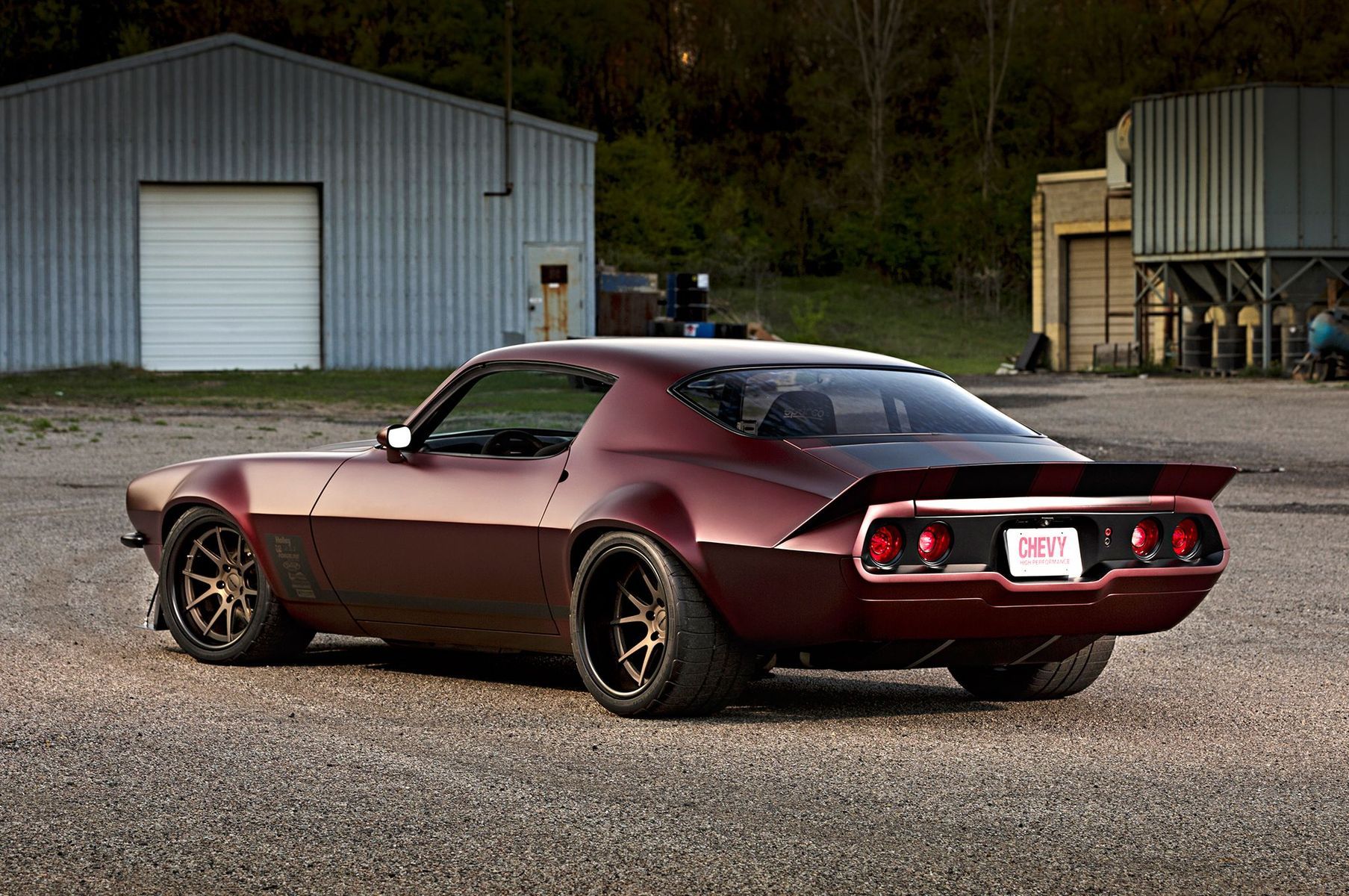 1971 Chevrolet Camaro | Dutchboys Hotrods Protouring 1971 Camaro on Forgeline GA3C Concave Wheels - Rear Angled Shot