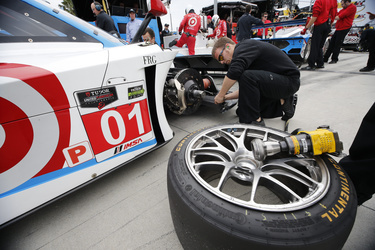 Changing the Continental Tires at the Rolex 24