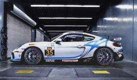 CJ Wilson Racing's #35 GS Class Porsche Cayman Clubsport on Forgeline One PIece Forged Monoblock GS1R Wheels