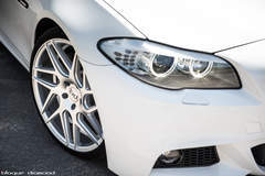 2015 BMW 5 Series Fitted With 20 Inch BD-3’s in Silver With Polished Face