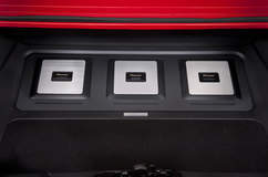 Close up of amplifiers 