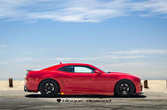 2013 Chevy Camaro Fitted With 22 Inch BD-21’s in Full Matte Black With Chrome SS Lip