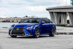 Lexus GS350 F-Sport on Velgen Wheels Classic5 Matte Gunmetal  20x9 & 20x10.5