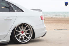 White Audi A4 - Slammed