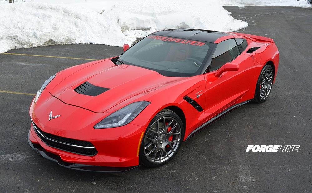 2014 Chevrolet Corvette | Lingenfelter's C7 Corvette on Forgeline One Piece Forged Monoblock SE1 Wheels