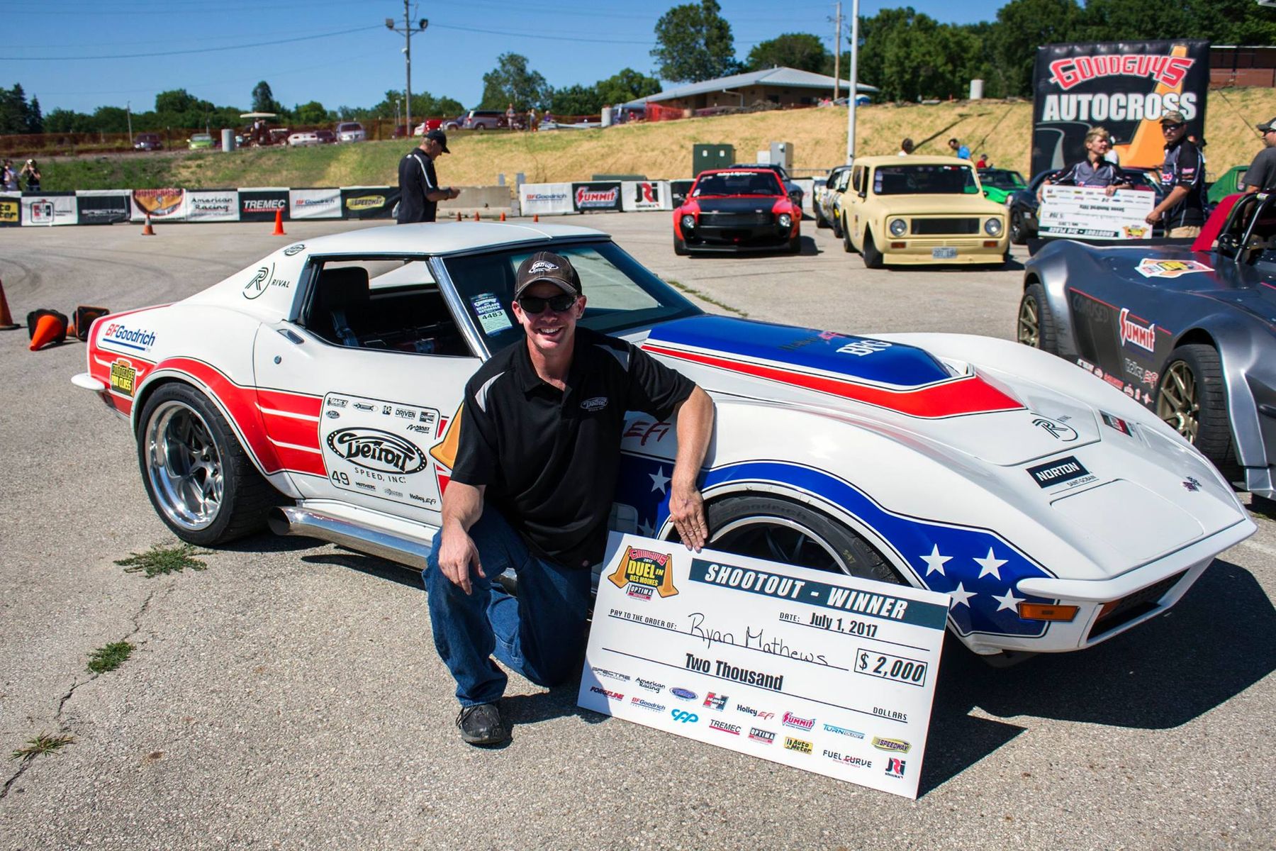 1972 Chevrolet Corvette Stingray | Ryan Mathews Wins Goodguys Heartland Nationals Autocross in the Detroit Speed C3 Corvette on Forgeline GA3 Wheels