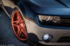 2015 Chevy Camaro Fitted With 22 Inch BD-8’s in Orange