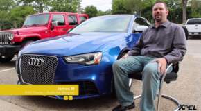 James M and his 2014 Audi RS5 that was protected with XPEL ULTIMATE