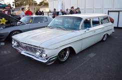 Tom Busack's "Family Hauler" 1961 Chevrolet Parkwood Wagon on Forgeline SE3C Concave Wheels