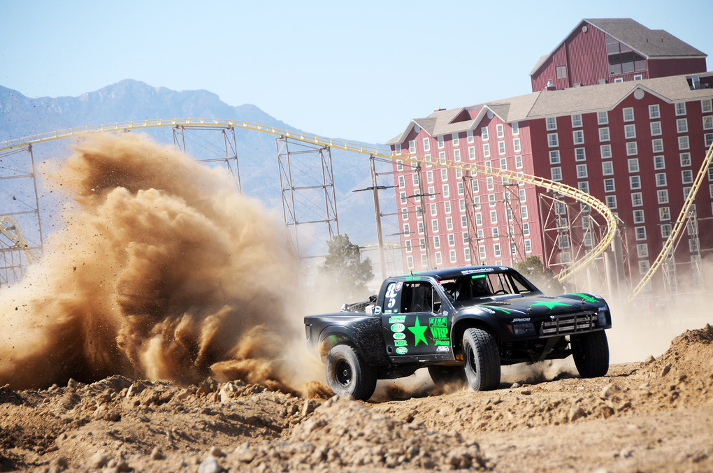 | Justin Davis Getting it in the Gree Army Motorsports Truck!