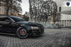 Black Audi S5 - Right Front Wheel