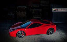 458 on Vorsteiner wheels