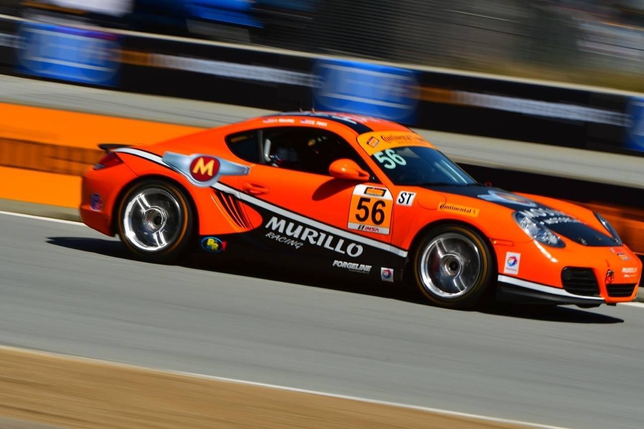 2015 Porsche Cayman | Murillo Racing Porsche Cayman on Forgeline 1pc Forged Monoblock GS1R Wheels Makes Last Lap Pass to Third Place at Laguna Seca