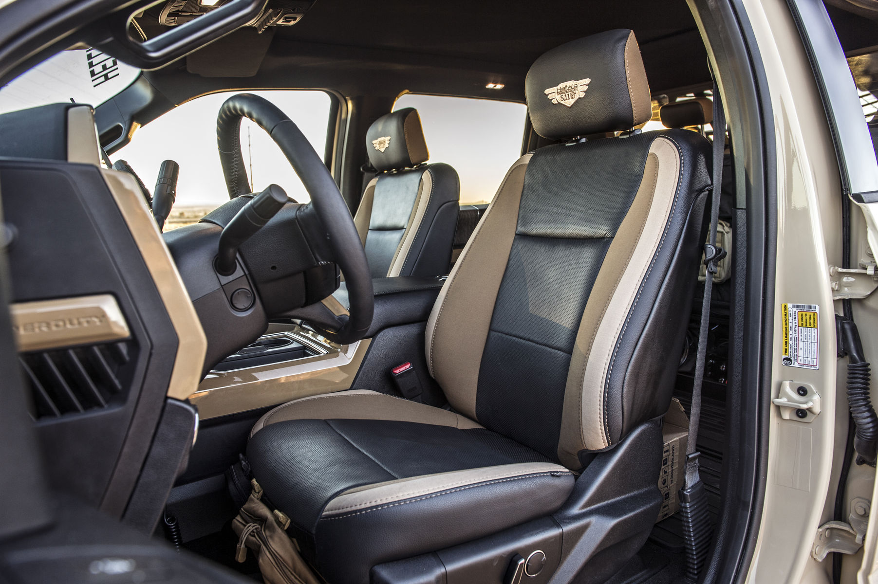 2017 Ford F-350 Super Duty | 2017 Ford Super Duty F-350 Lariat by Hellwig Suspension Products - 5.11 Tactical Upholstered Seat FordSEMA