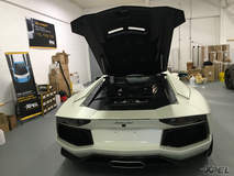 Lamborghini Aventador wrapped in XPEL STEALTH