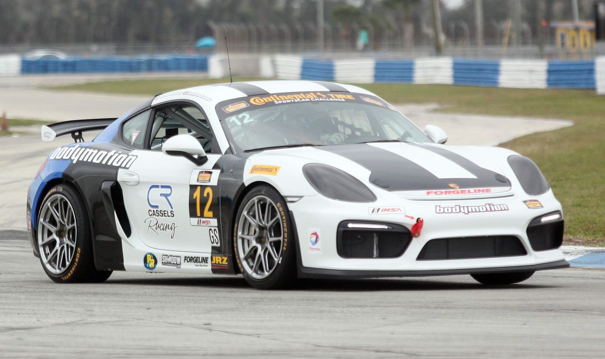 2016 Porsche Cayman | Bodymotion Racing Wins IMSA Sebring 150 in Porsche Cayman GT4 Clubsport on Forgeline One Piece Forged Monoblock GS1R Wheels