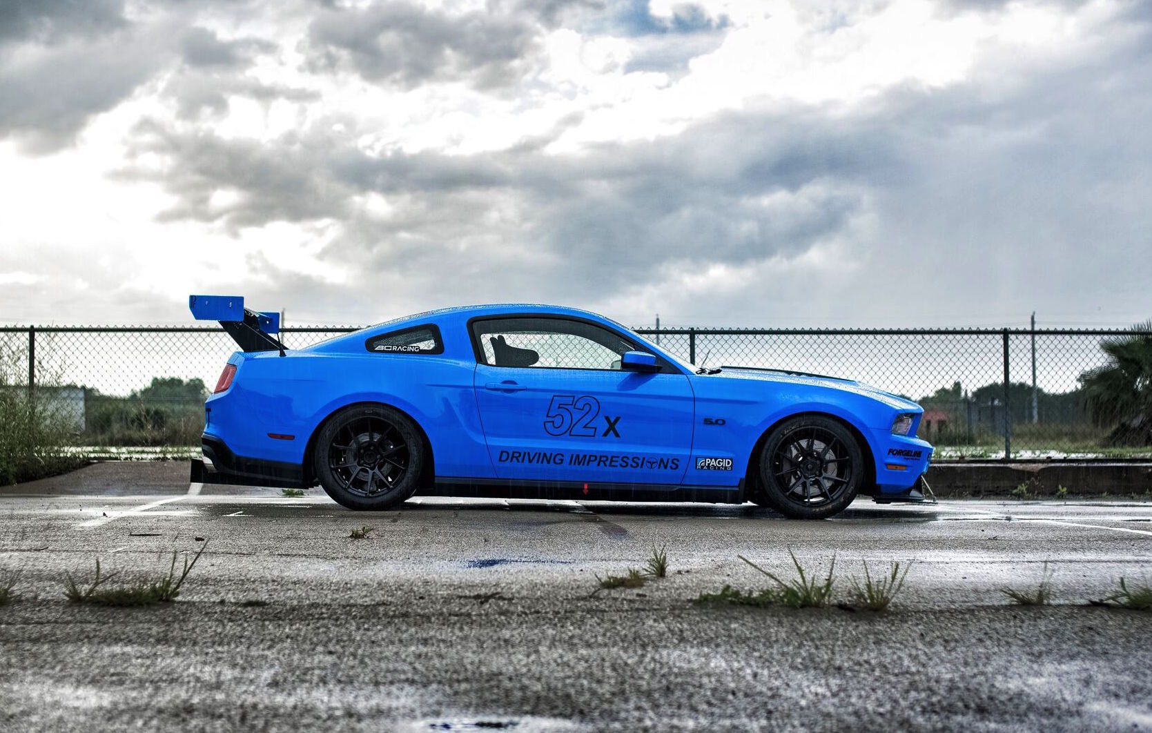 2011 Ford Mustang | Anthony Imperato's Grabber Blue S197 Mustang GT on Forgeline One Piece Forged Monoblock GS1R Wheels