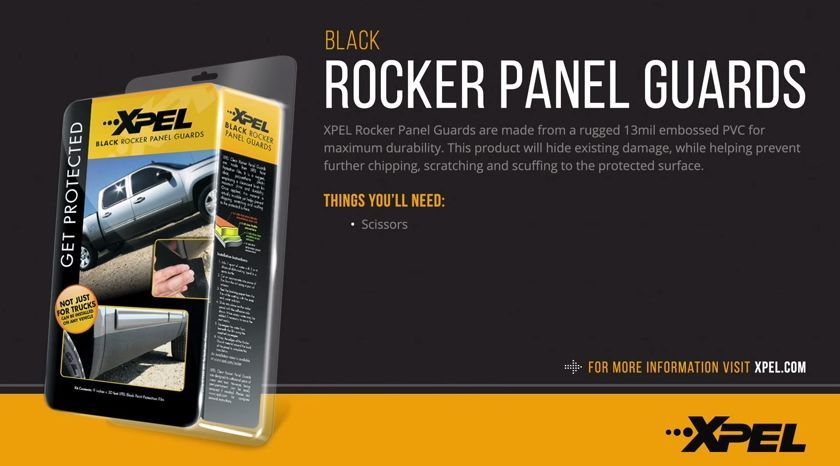    | XPEL Rocker Panel Guard Black - DIY