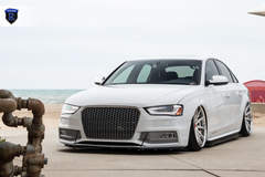 White Audi A4 - Grille