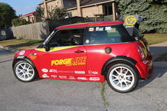 Ian Rae’s Mini Cooper RSR on Forgeline One Piece Forged Monoblock GS1R Wheels