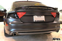 Audi A7 fully wrapped in XPEL STEALTH matte-finish paint protection film