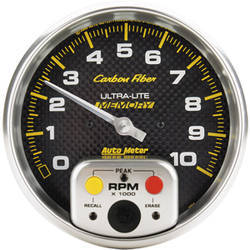 Auto Meter Carbon Fiber Tachometer Memory