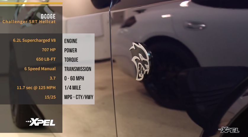 2015 Dodge Challenger | Dodge Challenger SRT Hellcat Clear Bra Time Lapse