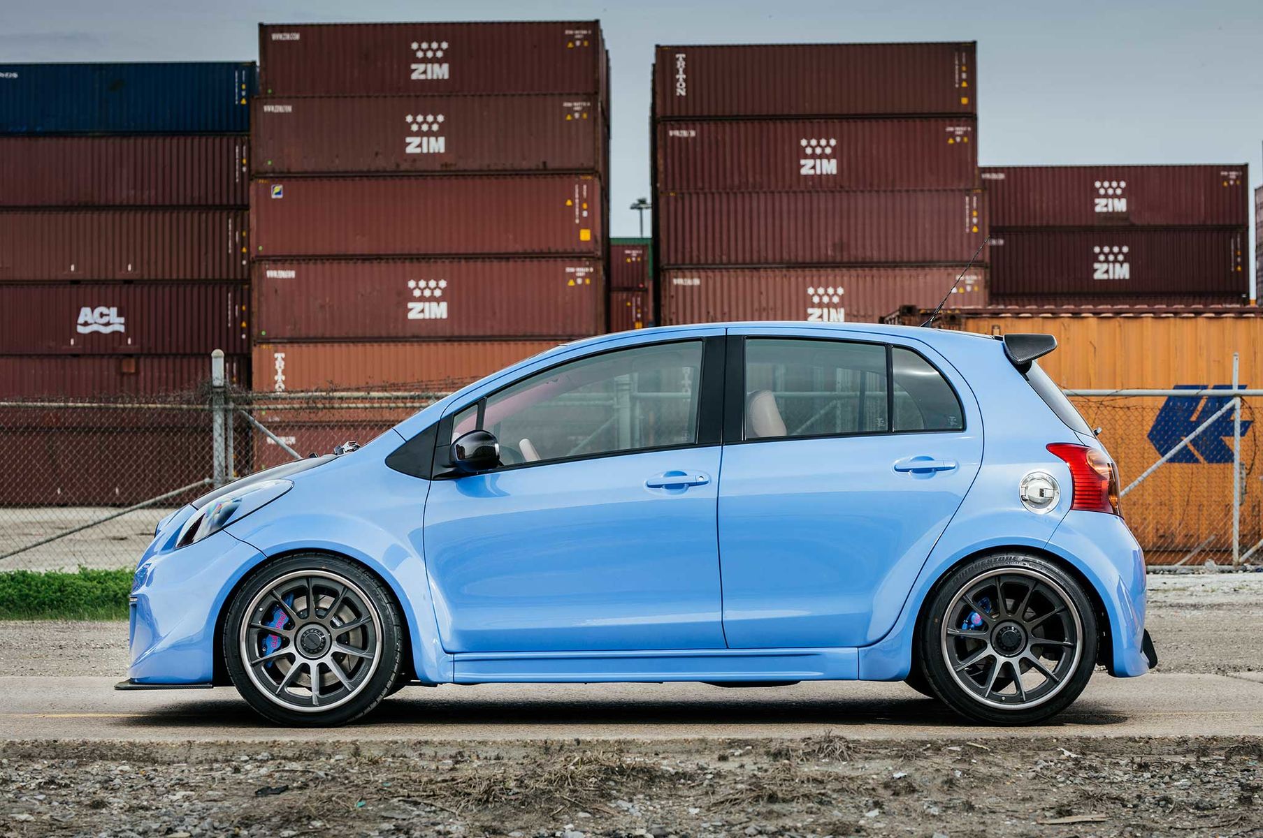 2007 Toyota Yaris | Nth Moto Turbocharged Toyota Yaris on Center-Locking Forgeline RB3C Wheels