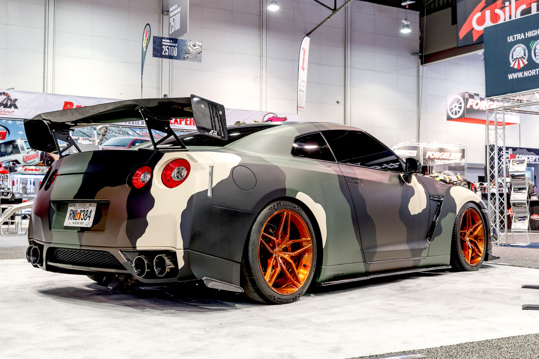 2009 Nissan GT-R | Atlanta Custom Wraps' R35 Nissan GT-R on Forgeline One Piece Forged Monoblock EX1 Wheels