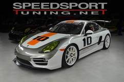 SpeedSport Tuning Porsche Cayman on Forgeline GA1R Open Lug Wheels