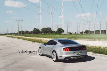 2015 Ford Mustang | 2015 Ingot Silver Mustang GT on Velgen Wheels VMB6