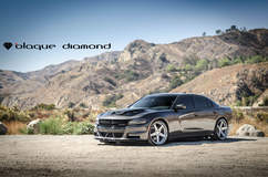 2016 Dodge Charger Fitted With 22 Inch BD-21’s in Silver w/ Chrome SS Lip