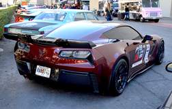 Eric Fleming's C7 Corvette Z06 on Forgeline One Piece Forged Monoblock GA1R Open Lug Wheels