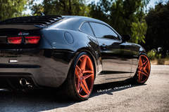 2015 Chevy Camaro Fitted With 22 Inch BD-8’s in Orange