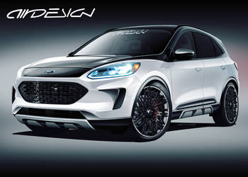 2020 Ford Escape | 2020 Ford Escape SE Sport Hybrid AWD By Air Design USA - Rendering