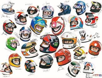 F1 Helmets