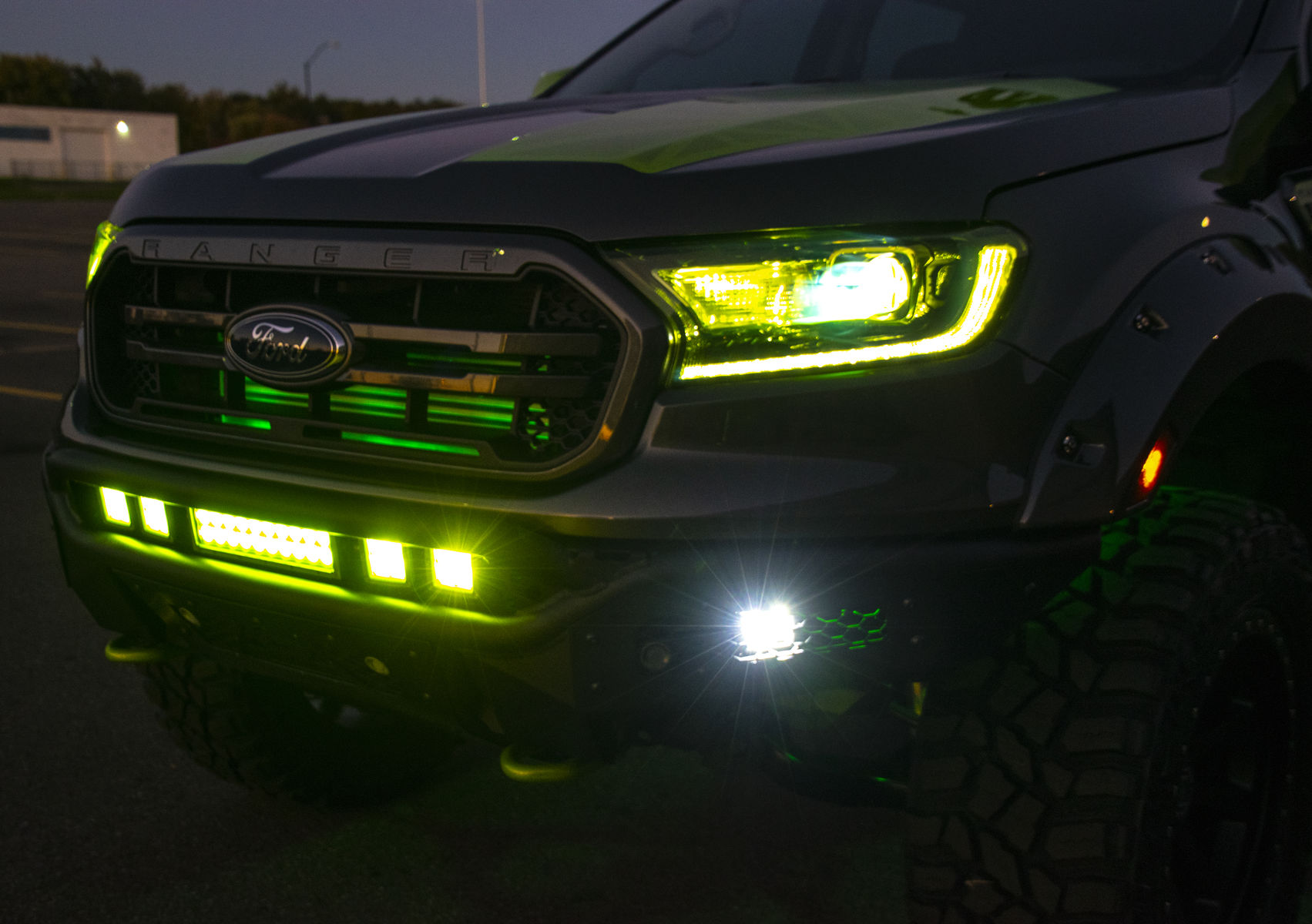 2019 Ford Ranger | 2019 Ford Ranger Lariat SuperCrew by A.R.E. Accessories - Lights FordSEMA