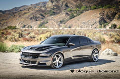 2016 Dodge Charger Fitted With 22 Inch BD-21’s in Silver w/ Chrome SS Lip