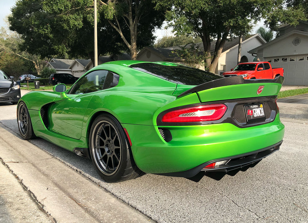 2014 Dodge Viper | Ryan Frankenfield's Stryker Green Dodge Viper GTS on Forgeline Rebel 6-Lug Wheels