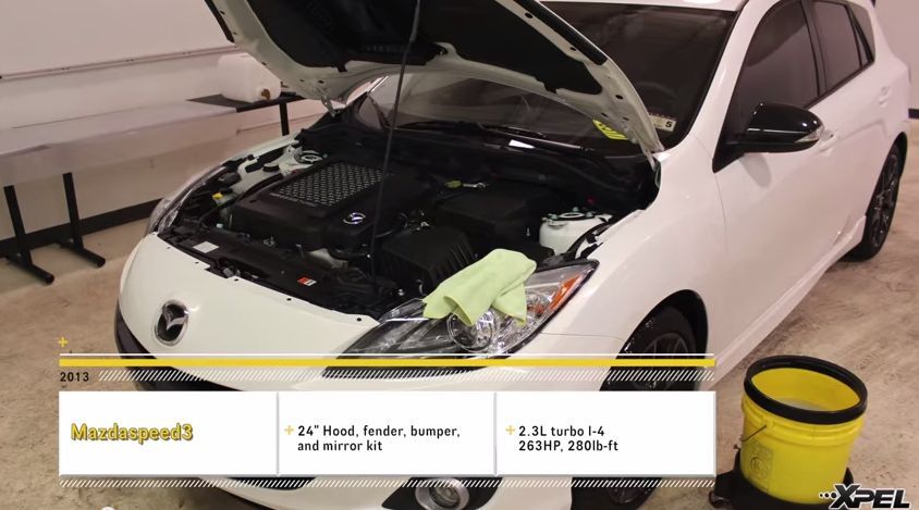 2013 Mazda MAZDASPEED MAZDA3 | 2013 MazdaSpeed3 Turbo Hot Hatch protected from rock chips by XPEL Paint Protection