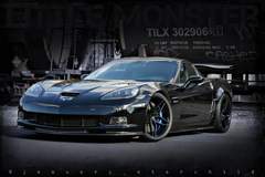 January Starchild's "Little Monster" C6 Corvette Z06 on Forgeline One Piece Forged Monoblock EX1 Wheels