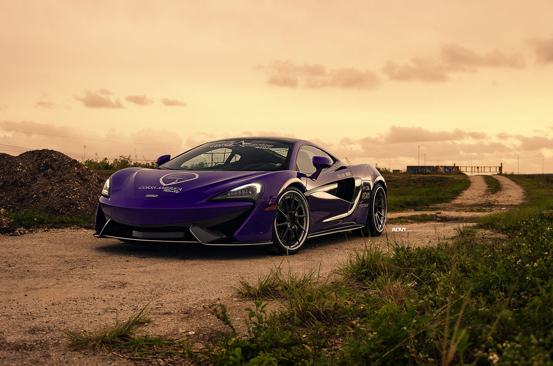 McLaren 570S | Purple McLaren 570S - ADV.1 Directional ADV10R Track Spec CS Series Wheels