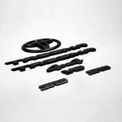 2016 Tacoma Matte Black Out Emblem Overlay Kit