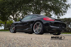 Our client's Porsche Cayman S with 20" COR Brava wheels