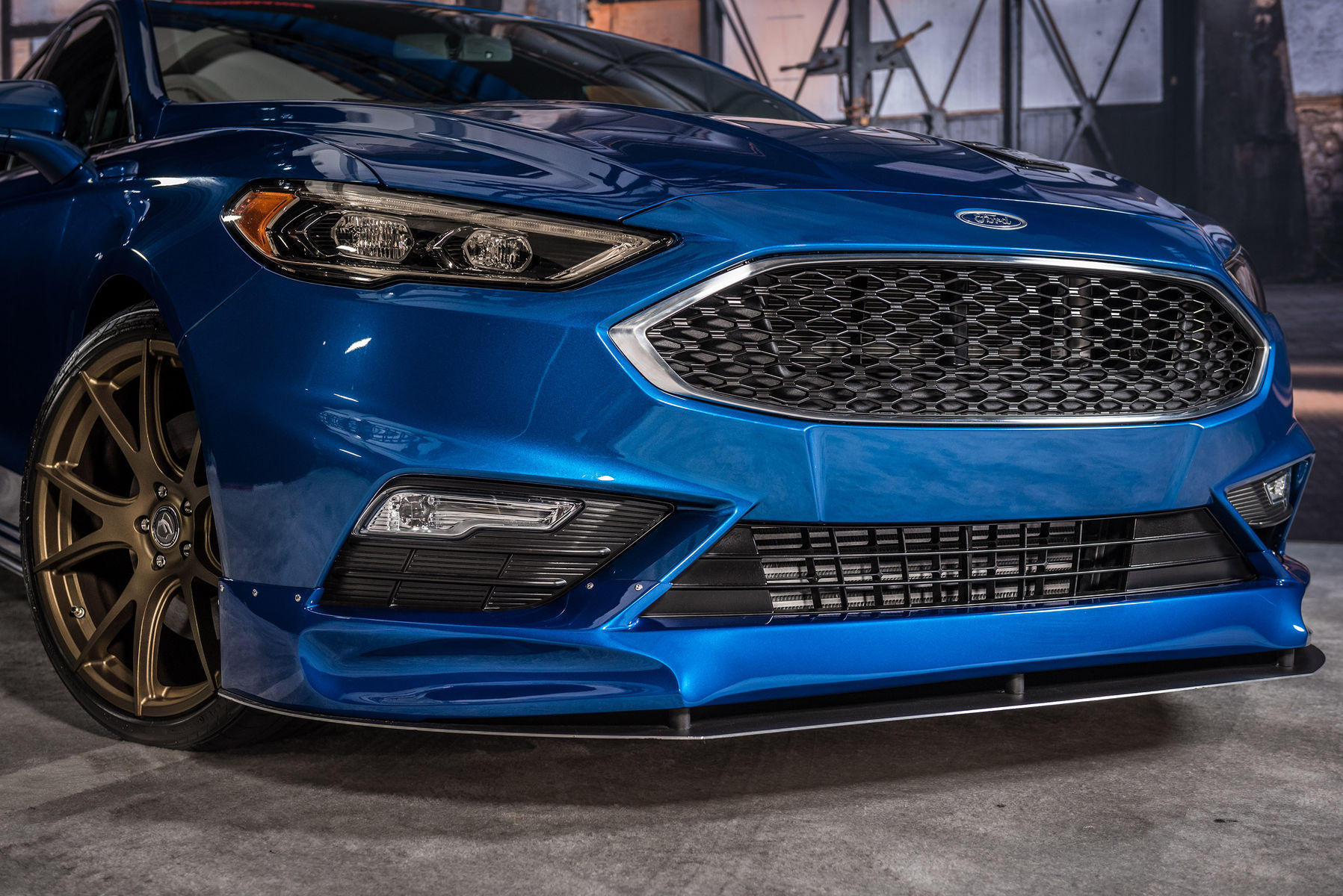 2017 Ford Fusion | 2017 Ford Fusion Sport By Legacy Innovations - Front Fascia Shot on site at #FordSEMA