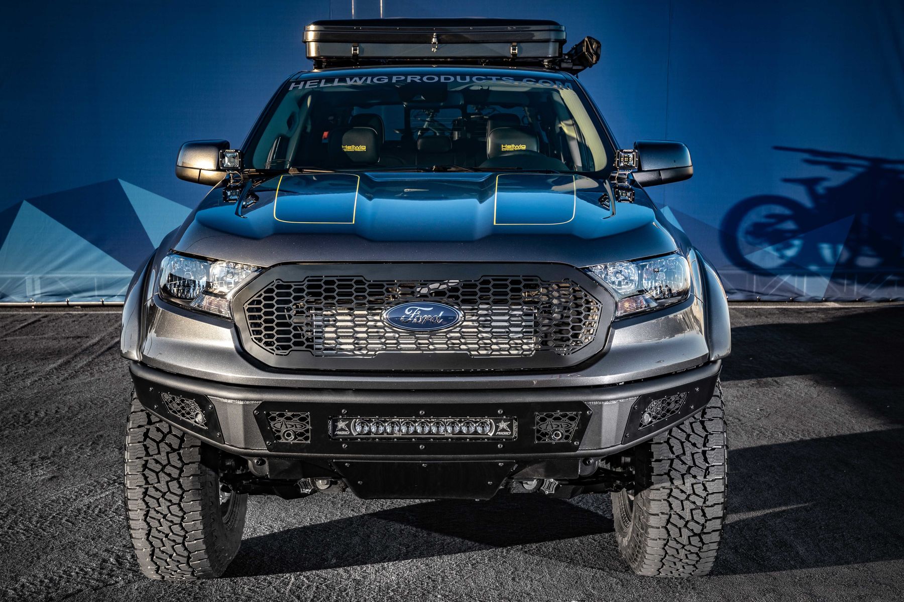 2019 Ford Ranger | 2019 Ford Ranger XLT Sport SuperCrew FX4 By Hellwig Products Co, Inc. - head on shot