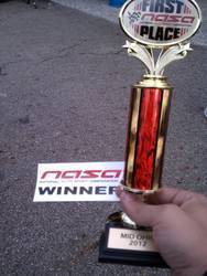 1st place in 1st race at Mid-Ohio