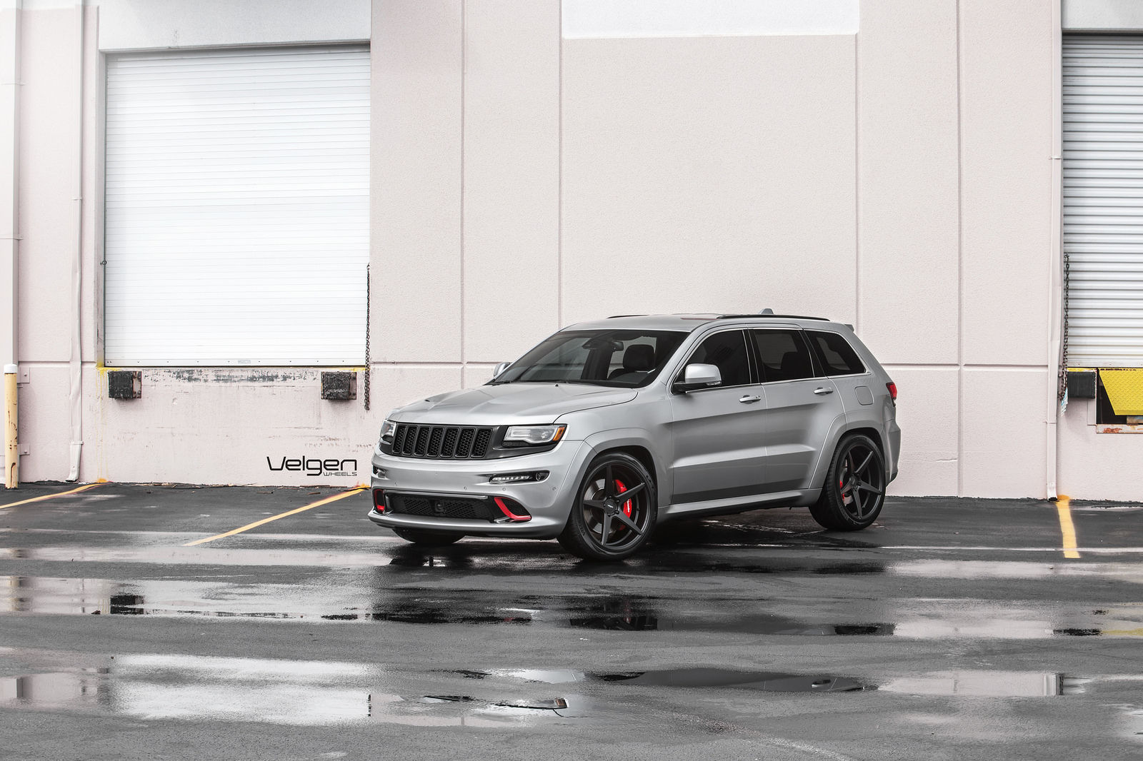 2015 Jeep Grand Cherokee | Jeep SRT8 on Velgen Wheels Classic5 Satin Black 22x10.5 All Around