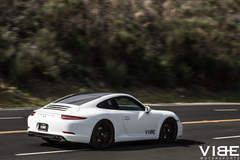 Porsche 911 Carrera on 20" XO Verona Matte Black - Rolling Shot 