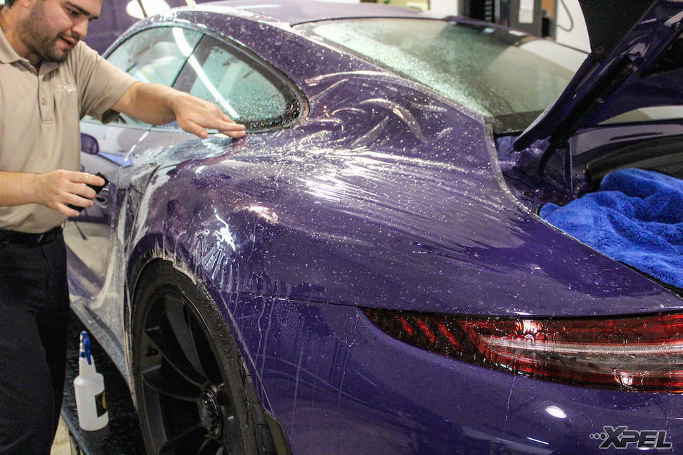 2016 Porsche 911 | Installing XPEL ULTIMATE on this Ultraviolet Porsche GT3RS